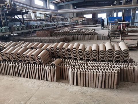 筒瓦廠家，車間現場